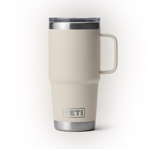 YETI RAMBLER 20 OZ TRAVEL MUG
WITH STRONGHOLD LID CAPE TAUPE